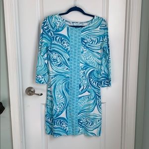 Blue Lilly Cotton Dress